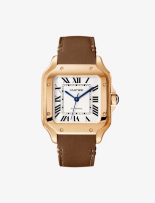 cartier leather strap watch