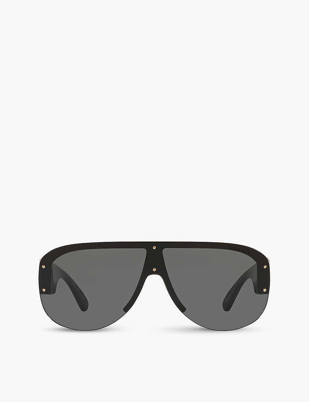 Versace Ve4391 Round-frame Sunglasses In Black