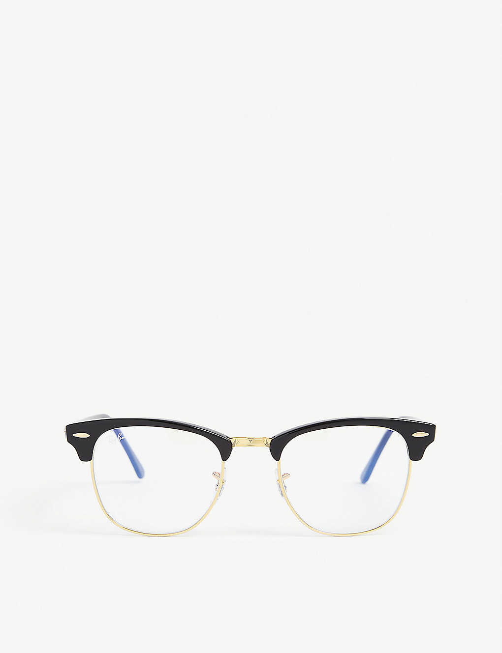 Ray Ban Rb 3016 Clubmaster Acetate Glasses In Black