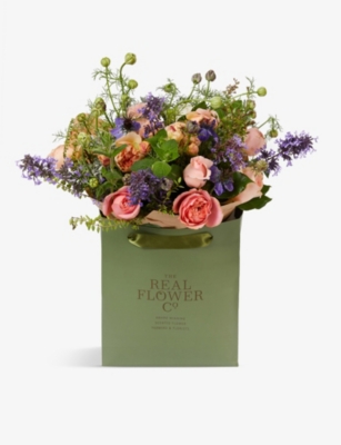 The Real Flower Company English Romance 中号香氛花束 Selfridges Com