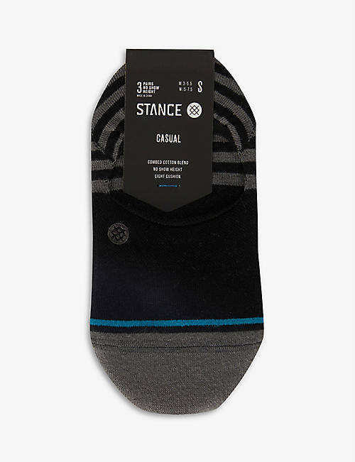 STANCE: Sensible No Show cotton-blend socks pack of three