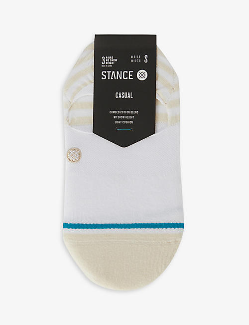 STANCE: Sensible No Show cotton-blend socks pack of three