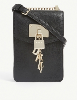 dkny elissa leather crossbody bag