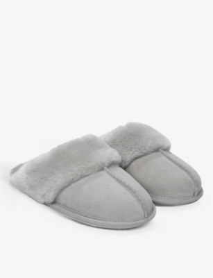 The white company grey slippers hot sale