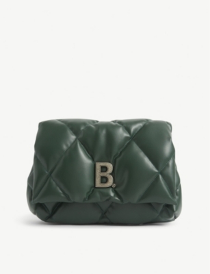 Touch B. padded leather clutch 