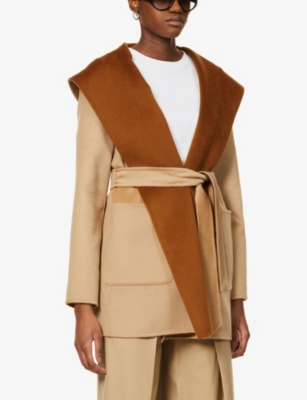 Max Mara Studio Candido Belted Wool Coat Selfridges Com