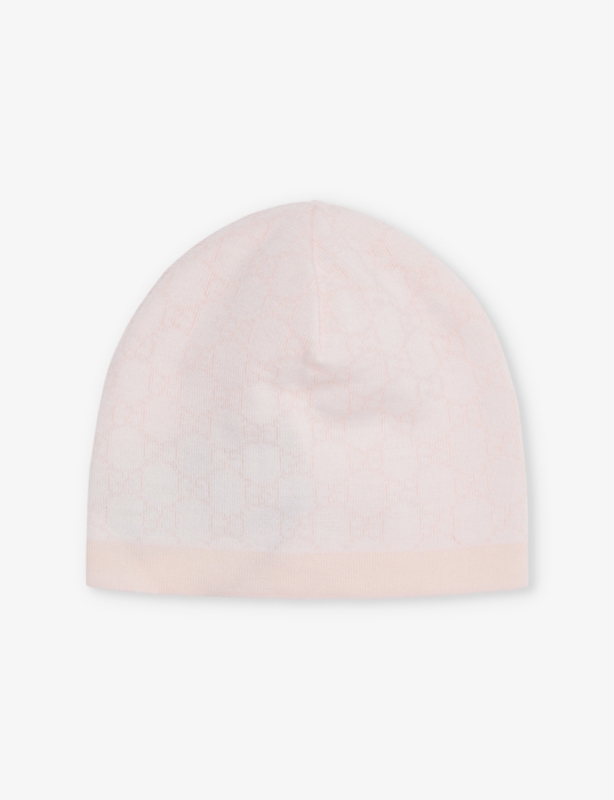 Logo-print wool beanie 2-8 years