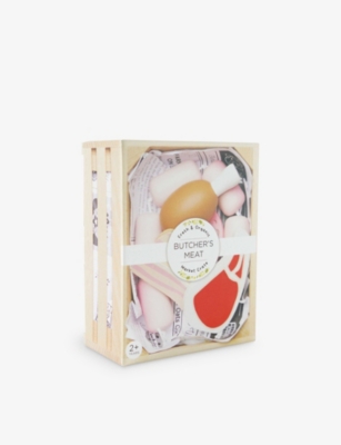 LE TOY VAN: Market Meat Crate wooden toy set