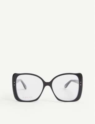 gucci square frame eyeglasses