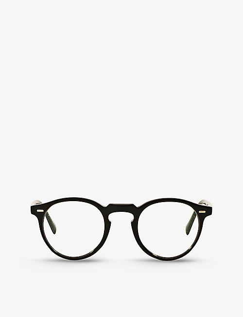 OLIVER PEOPLES: OV5186 Gregory Peck round-frame acetate glasses