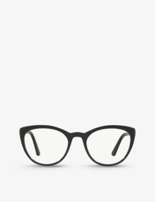 Prada Pr 19wv Tortoise Glasses In Black