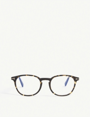 Tom Ford Womens Brown Ft5583-b Acetate Square-frame Optical Glasses