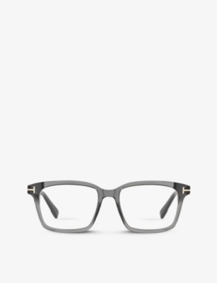 Tom Ford Womens Grey Ft5661-b Acetate Square-frame Optical Glasses