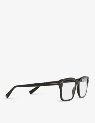 Shop Tom Ford Women's Black Ft5661-b Acetate Square-frame Optical Glasses
