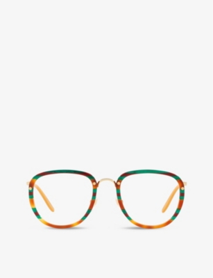 GUCCI - GG0675O rectangle-frame acetate optical glasses | Selfridges.com