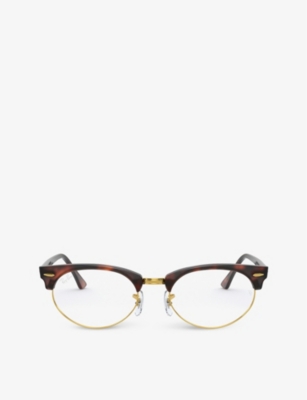 RAY-BAN: RX3946V Clubmaster metal oval glasses