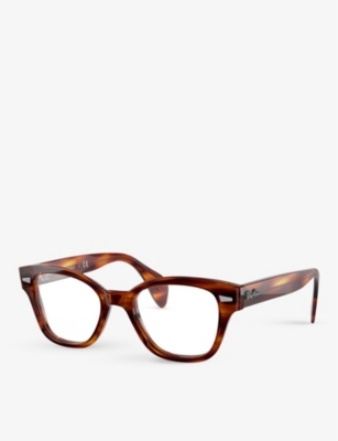 RAY-BAN: RX0880 square acetate glasses