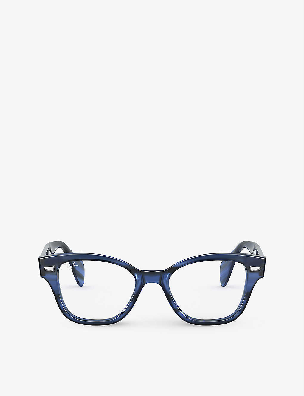 Ray Ban Rx0880 Square Acetate Glasses In Blue