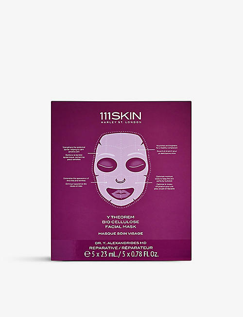 111SKIN: Y Theorem Bio Cellulose facial mask box of 5