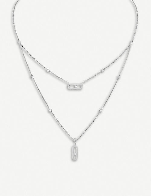 MESSIKA: Move 18ct white-gold and diamond necklace