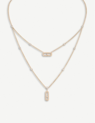 MESSIKA: Move 18ct rose-gold and diamond necklace