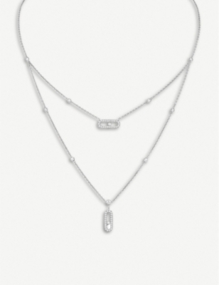 MESSIKA: Move 18ct white-gold and diamond necklace