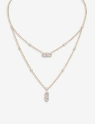 MESSIKA: Move 18ct rose-gold and diamond necklace