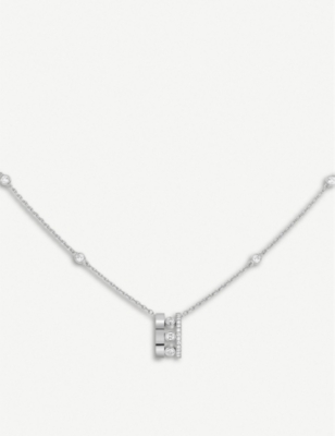 MESSIKA: Move Romane 18ct white-gold and diamond necklace