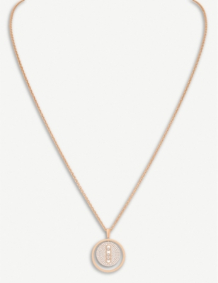 MESSIKA: Lucky Move 18ct rose-gold and pavé diamond necklace