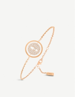 MESSIKA: Lucky Move 18ct rose-gold and pavé diamond bracelet