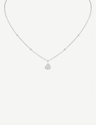 MESSIKA: Joy Coeur 18ct white-gold and diamond necklace