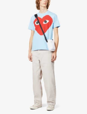 COMME DES GARCONS PLAY: Big Heart cotton-jersey T-shirt