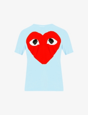 COMME DES GARCONS PLAY: Big Heart cotton-jersey T-shirt