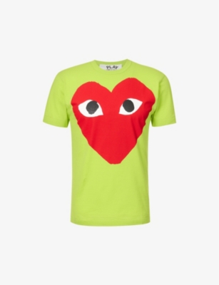 COMME DES GARCONS PLAY - Big Heart cotton-jersey T-shirt | Selfridges.com