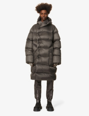 rick owens quilted shell down jacket