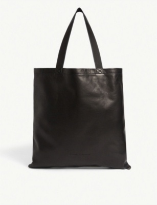 rick owens leather tote bag