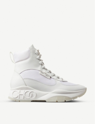 JIMMY CHOO: Inca leather high-top shoes