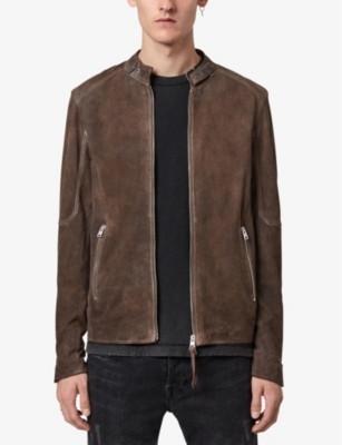 ALLSAINTS - Grantham waxed-suede jacket 