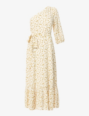 One Shoulder Floral Dress