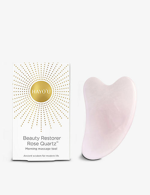 HAYO'U: Beauty Restorer Rose Quartz&trade; morning gua sha massage tool
