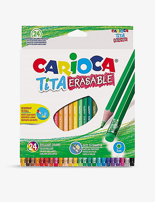 CARIOCA: TITA Erasable coloured pencils set of 24