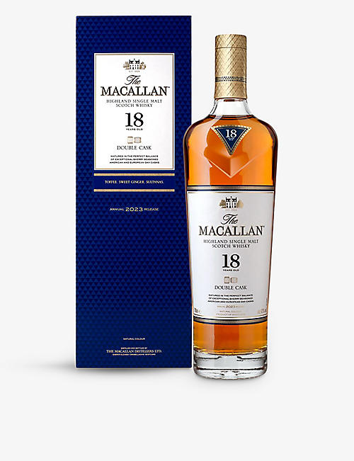 THE MACALLAN: 18-year-old double cask Scotch whisky 700ml