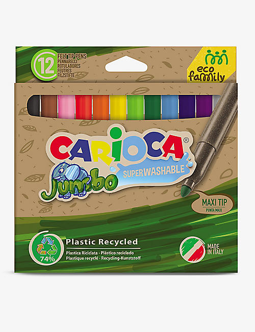 CARIOCA: Eco Family Jumbo maxi-tip felt-tip pens set of 12
