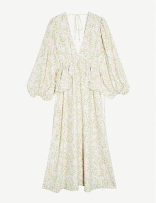 topshop floral maxi dress