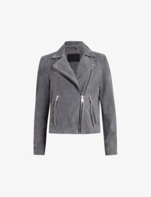 All saints dalby outlet suede jacket