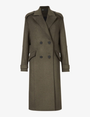 All saints double hot sale breasted coat