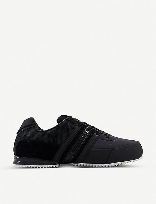 ADIDAS Y3: Y-3 Sprint mesh and leather low-top trainers