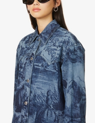 moschino denim shirt
