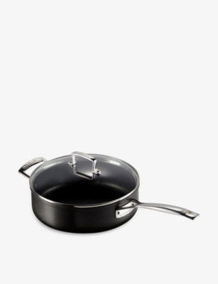 Le Creuset Toughened Non-stick Aluminium Sauté Pan With Glass Lid And Helper Handle 26cm