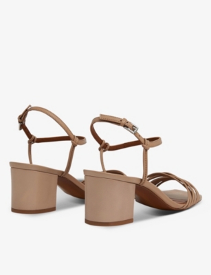 WHISTLES HANA LEATHER HEELED SANDALS